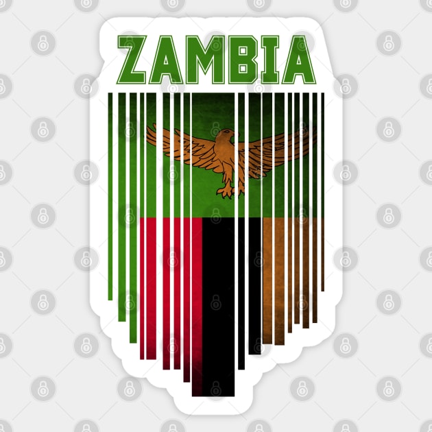 Zambia flag, zambian flag Sticker by eka123